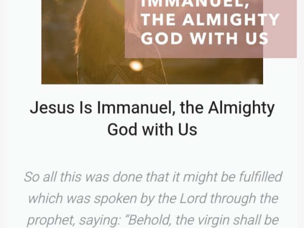 He is not with you, as some wrongly believe, to condemn, judge, or find fault! When Almighty God is with you, good things will happen in you, around you, and through you. Expect this to happen to you&nbsp;today!